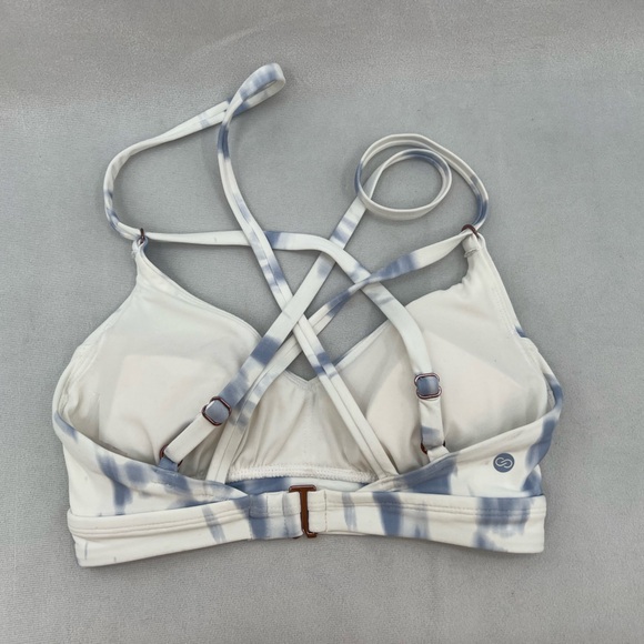 CALIA Women's Strappy Back Ruched Medium Support Bikini Swim Top XS - Picture 7 of 9